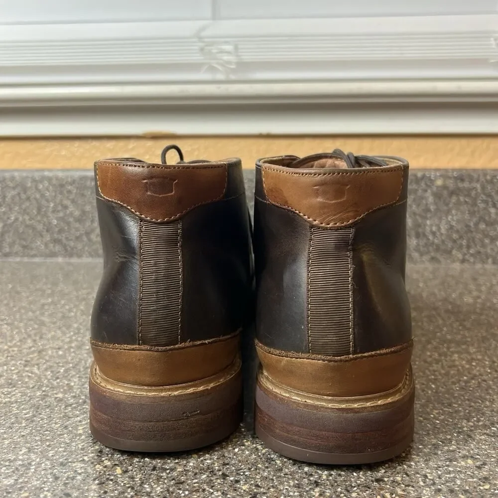 Florsheim Men's Size 8 M Brown Leather Chukka Ankle Boots Lace Up Comfort Casual